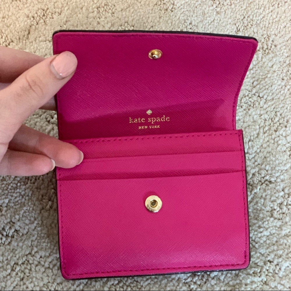 Kate Spade Small Mini Wallet Cardholder Hot Pink
